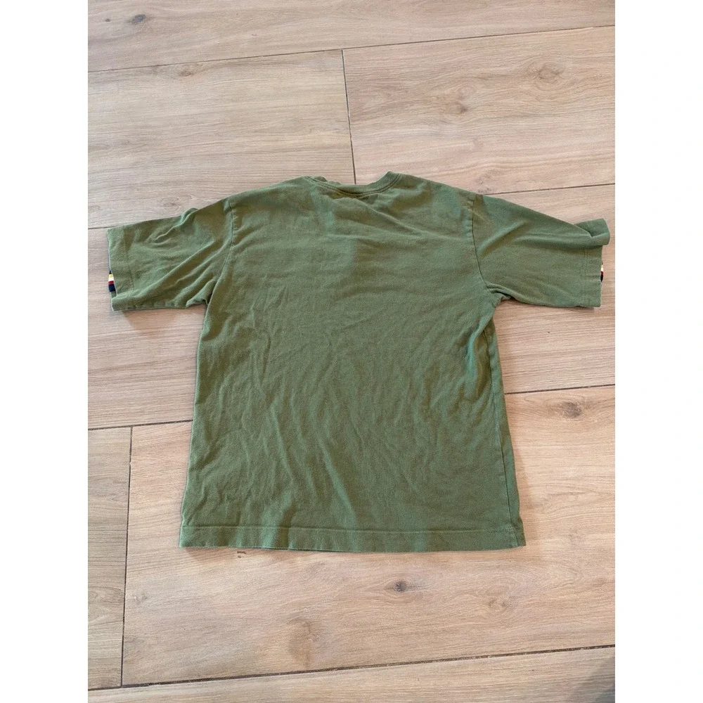 United Colors of Benetton Kids Green Striped Short Sleeve T-Shirt‎ Olive Small
